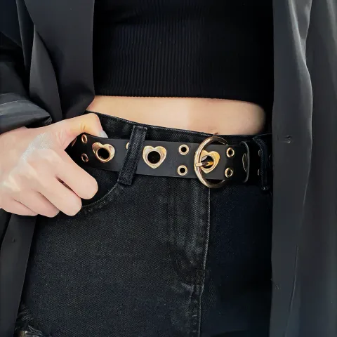 Sexy Punk Style Metal Air Eye Belt for Women