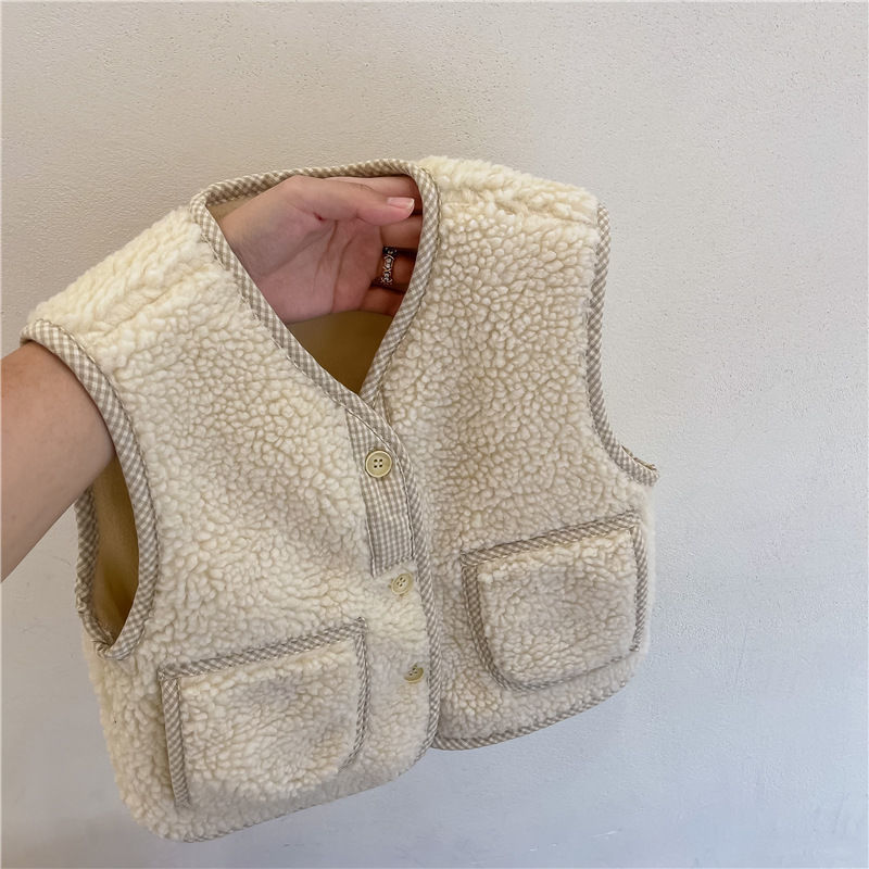 Children's Fashion Lambswool Thickened Vest - Image 3