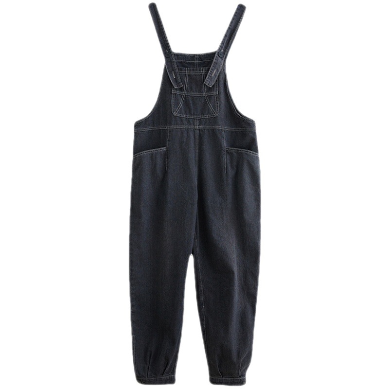 Title 6, Loose Solid Color Large Size Jean Suspenders