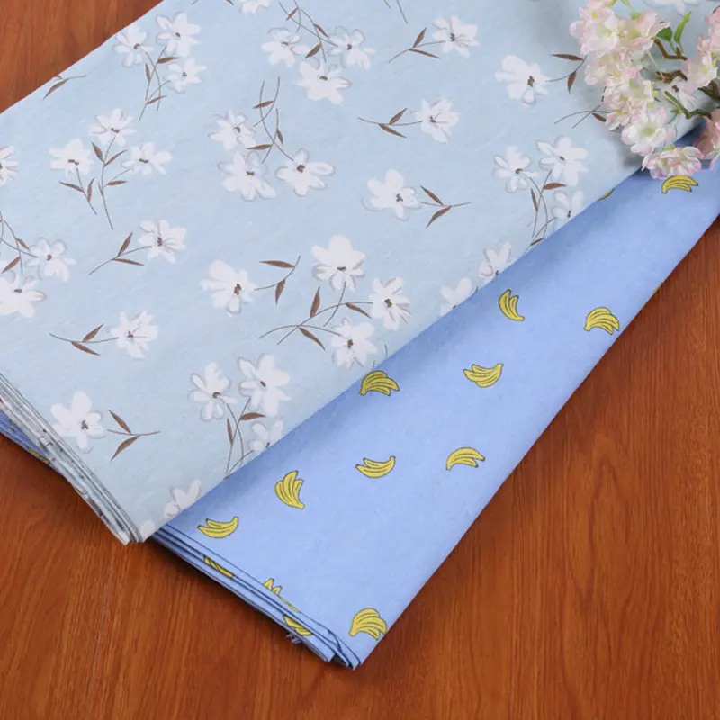 Household Cloth Cotton Hemp Blend Fabric Garden