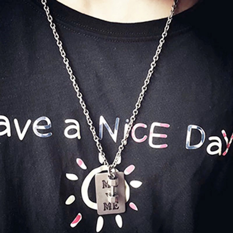Dumbbell Square Bracelet Bungee Tide Punk Couple