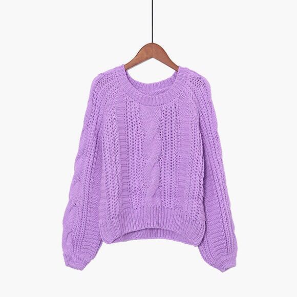 Title 2, New Inner Twist Loose Knit Pullover Womens Out...