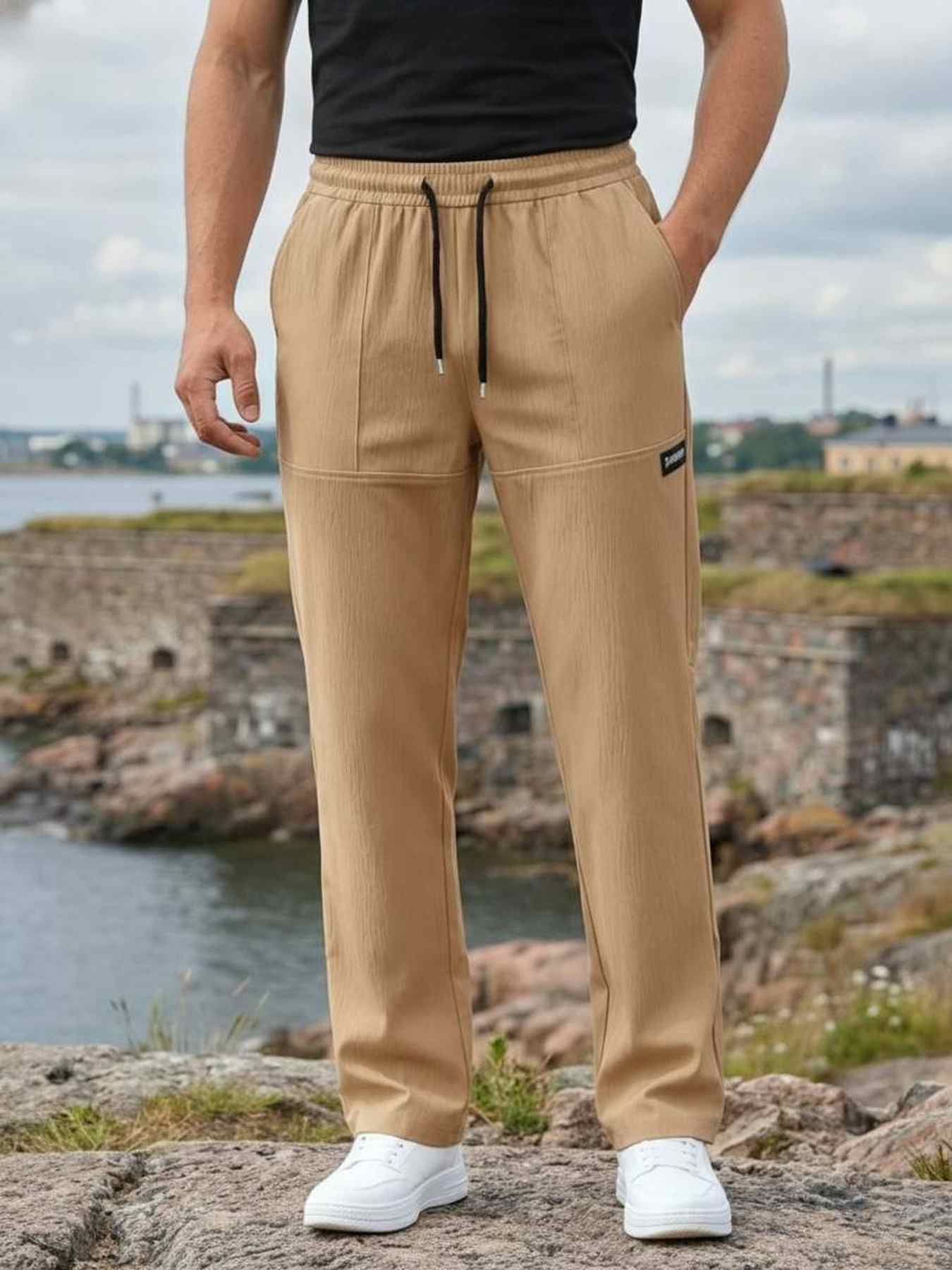 Casual Pants, Trendy And Fashionable Casual Pants, Men's Pants, Men's Pants, Long Pants, Straight Pants, Corduroy Casual Pants, Tight-fitting Casual Pants, Anti-wrinkle Casual Pants, 9-inch Pants, Men