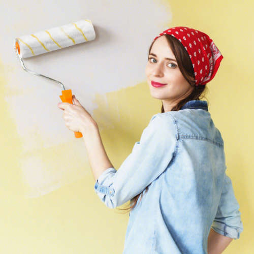 Paint Roller 9 Set Tray Rollers Soft Sleeves Brush Kit Decorating Painting Tool 10