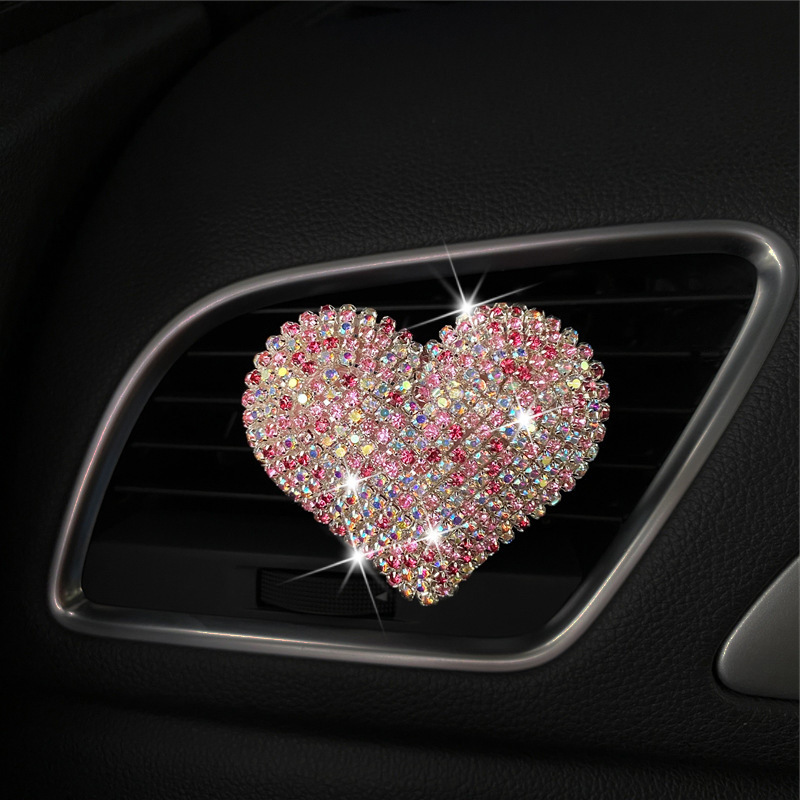 Title 2, Creative Diamond Love Car Vent Aromatherapy Clip