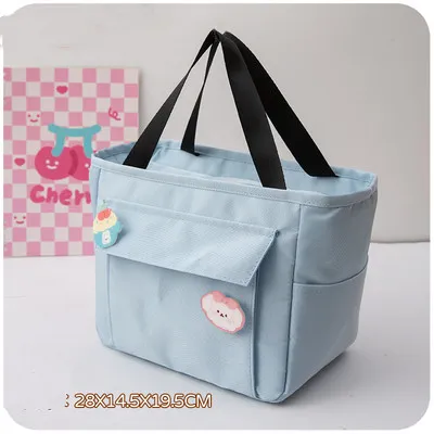 Women's Japanese Style Portable Lunch Box Bag Blue - Shop at LoveMi