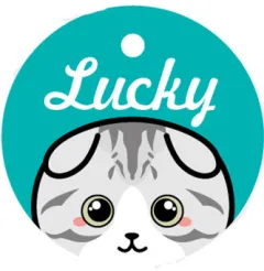 Pet Card Custom Lettering Identity Plate - 11 Style - View 1