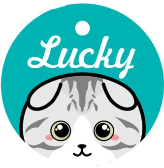 Pet Card Custom Lettering Identity Plate 11 Style - Shop at LoveMi