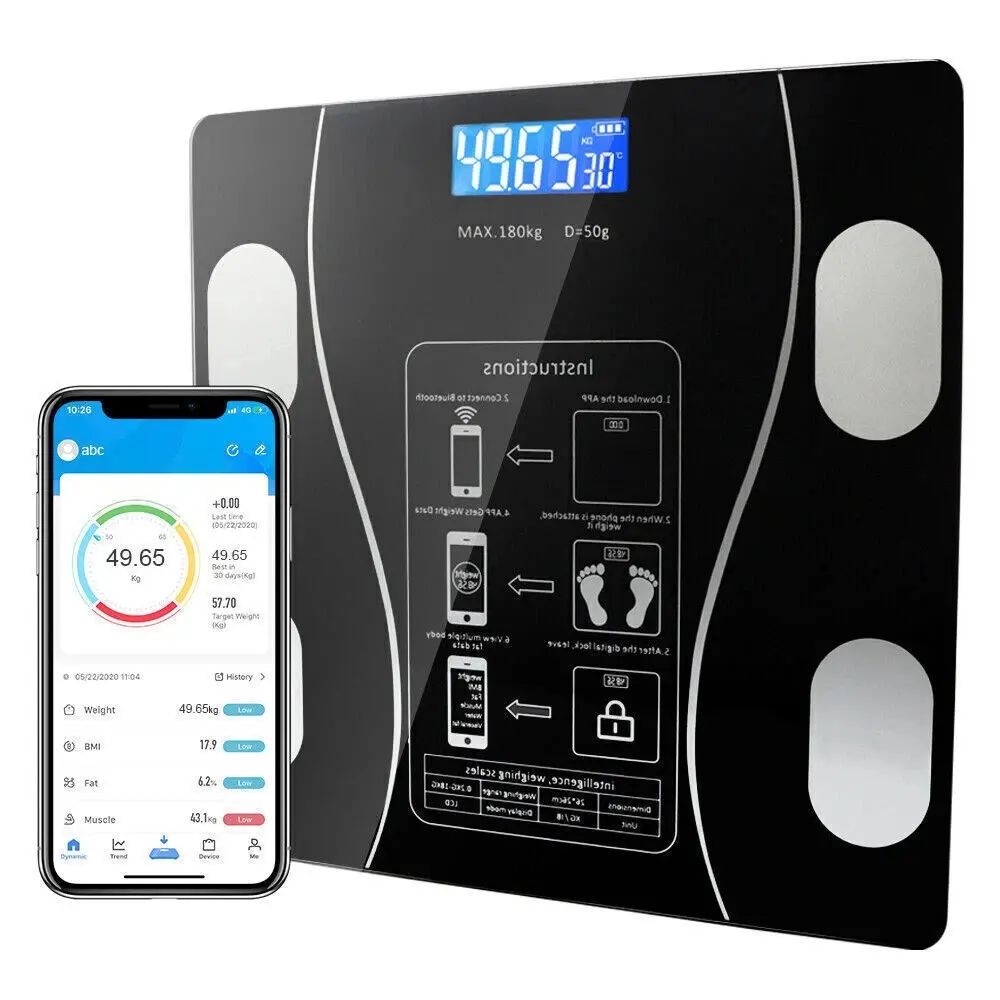 Body Fat Scale 180kg Bluetooth Smart BMI