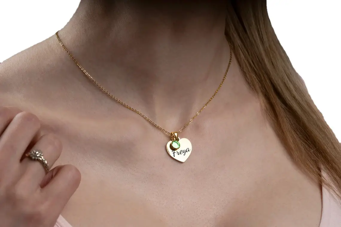 Personalized English Alphabet Necklace Women's Pendant
