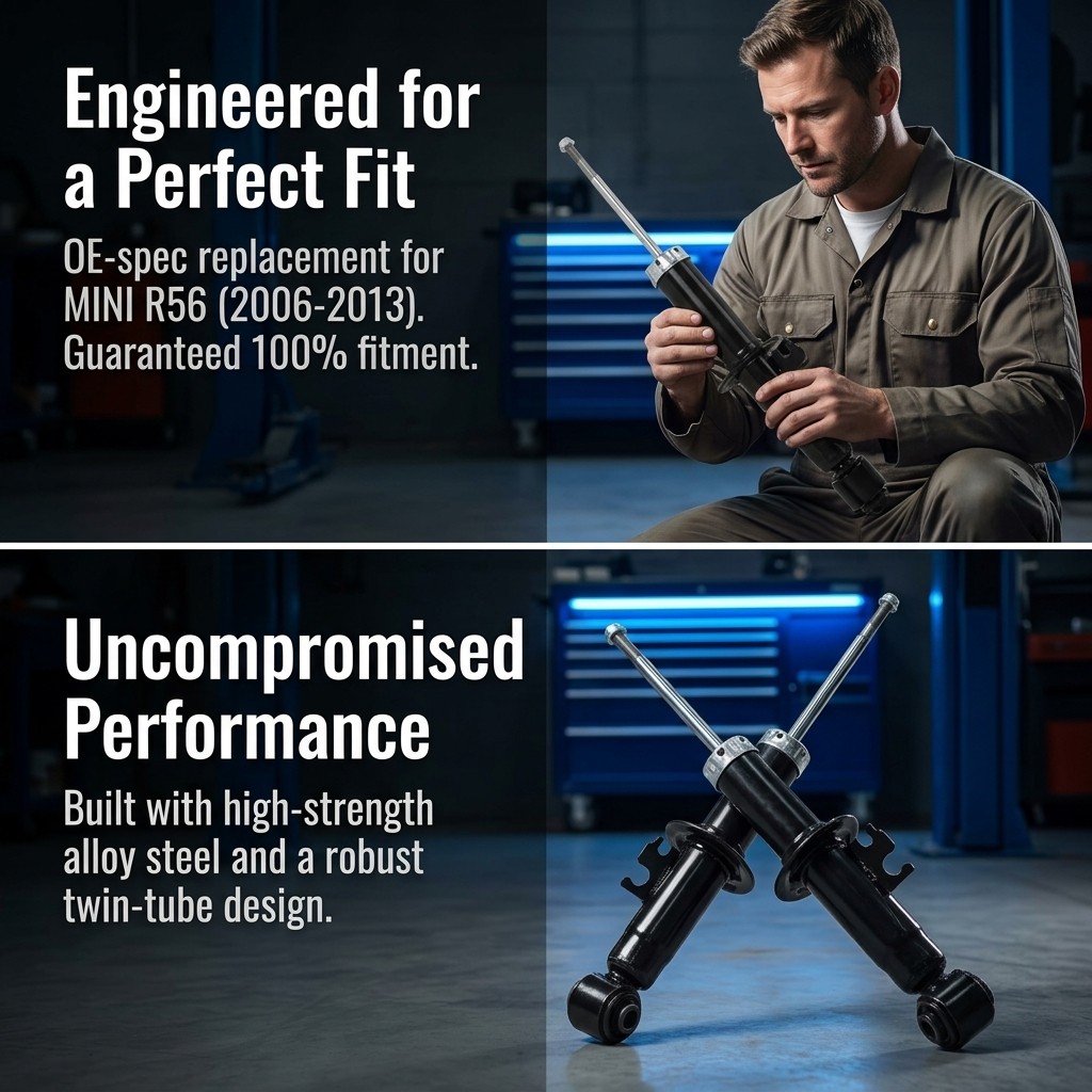 FOR BMW MINI R56 COOPER - REAR SHOCK ABSORBERS SHOCKS SHOCKERS — image 3