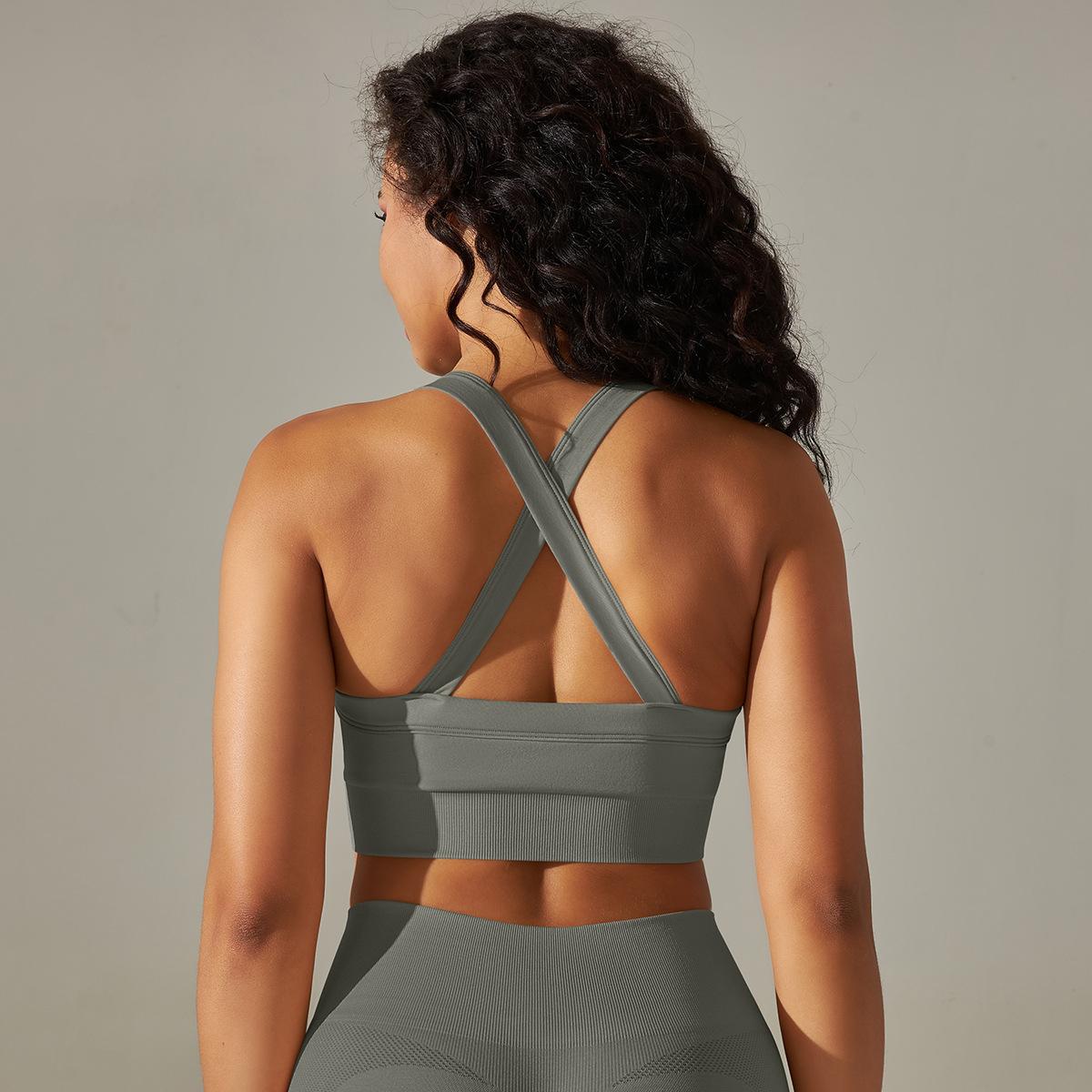 Title 11, Seamless Knitted Solid Color Yoga Vest, Fitness...