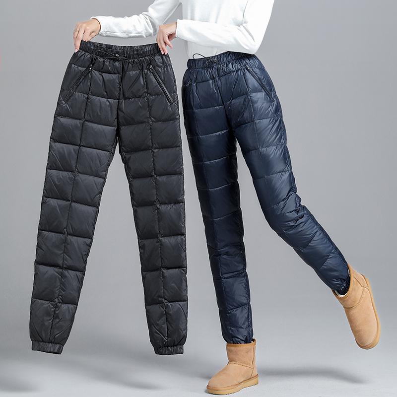 Down Cotton Women's Outwear Fashion Casual High Waist Slim Pants