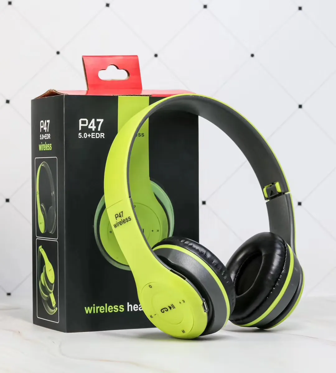 Wireless Headset Foldable Stereo Bass Bluetooth Headphones Kid Girl Helmet Gift,with Mic USB Bluetooth 5.0 Adaptor For TV Gaming – image 4