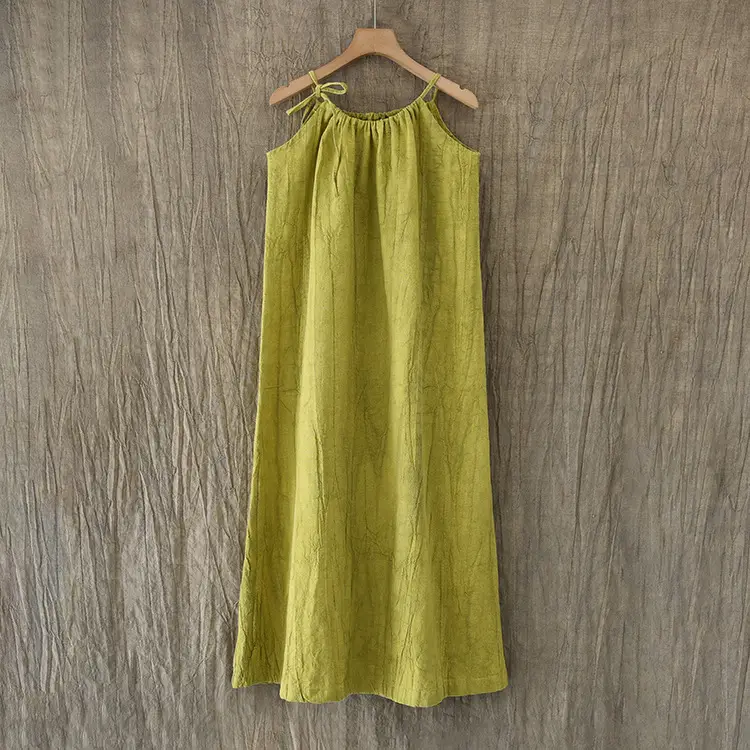 Women's Fashion Temperament Leisure Tie-dye Suspender Skirt
