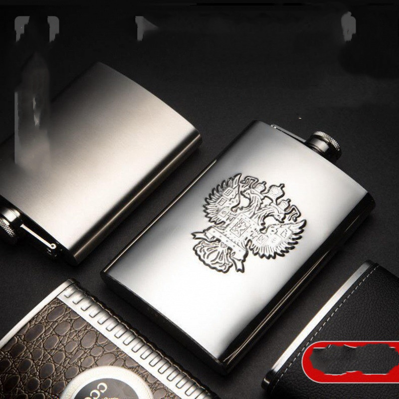 Stainless Steel Hip Flask Russian Small Hip Flask (As shown)