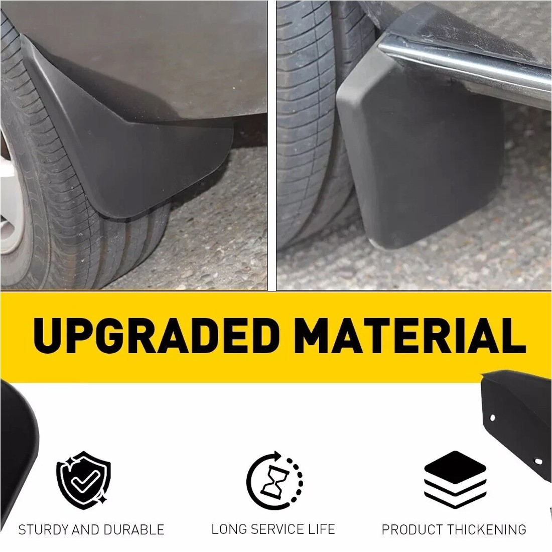 FOR FORD TRANSIT CUSTOM -ON FRONT AND REAR MUDFLAPS MUD FLAP - 4PCS SET — image 4