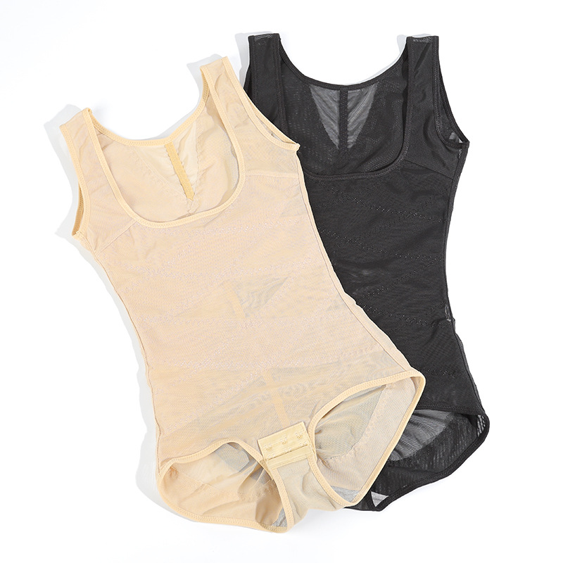 Solid Color Women's Triangle Buckle Shapewear Bodysuit - Image 4