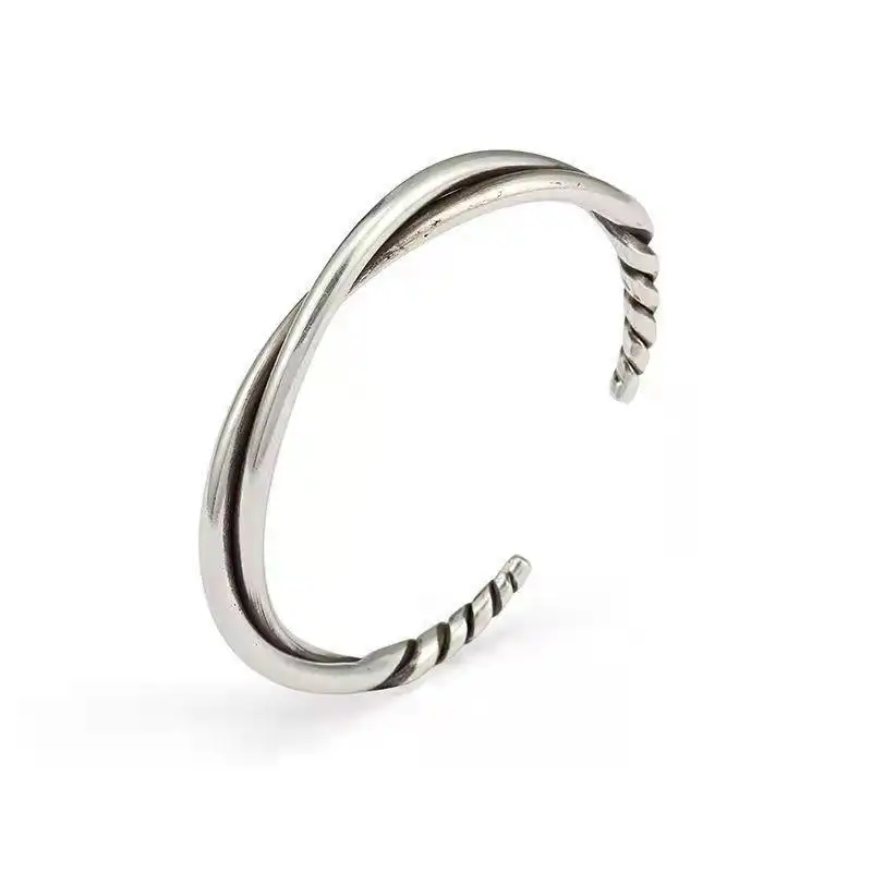 Hand Twisted Retro Bracelet Niche Design Men's Thai Jewelry