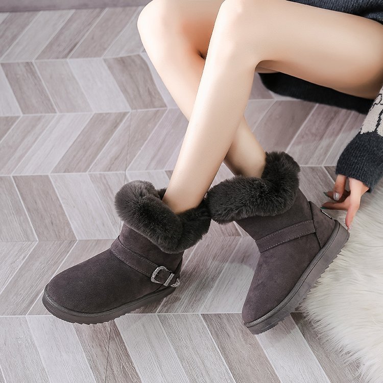 Fleece Thickened Comfortable Short Tube Women's Snow Boots