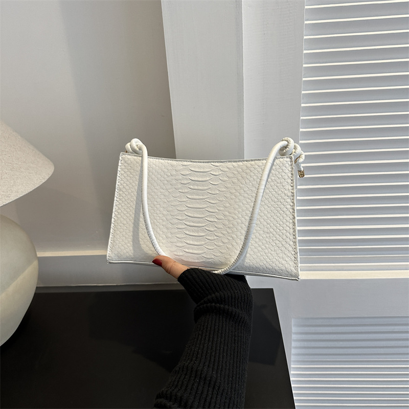 Новая модная простая портативная сумка-багет на одно плечо