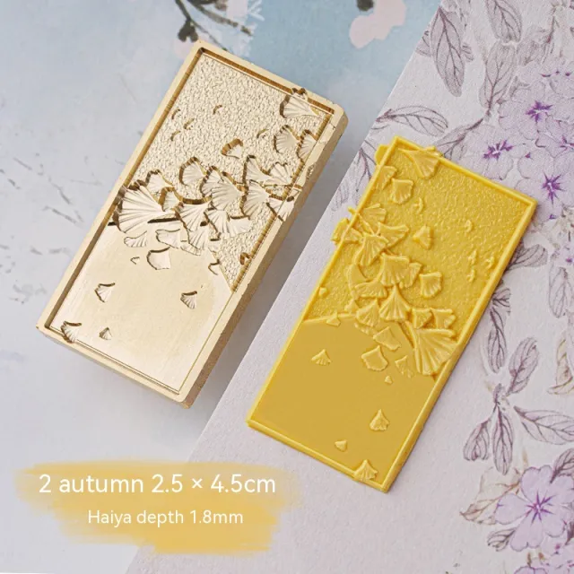 Original Wax Seal Medieval Hand Account Hand sealed Greeting Invitation Card Fire Paint Four Seasons Autumn - Shop at LoveMi
