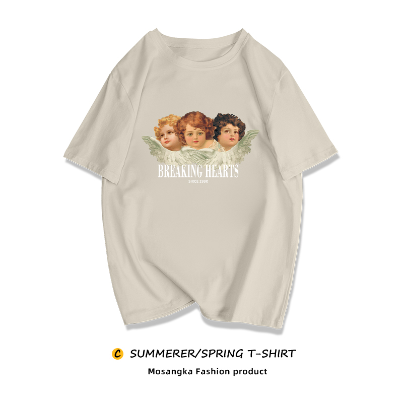 Niche Sweet And Cool T-shirt European And American Retro Fat MM Top