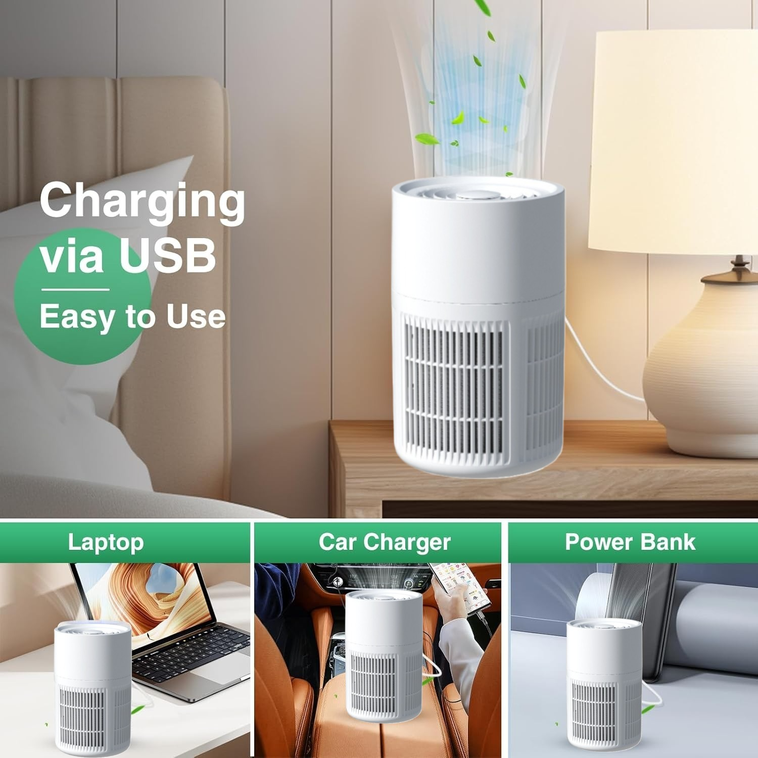 Home Air Purifiers For Large Room Medical Grade Hepa Purifier Smoke Odor Pet — image 4