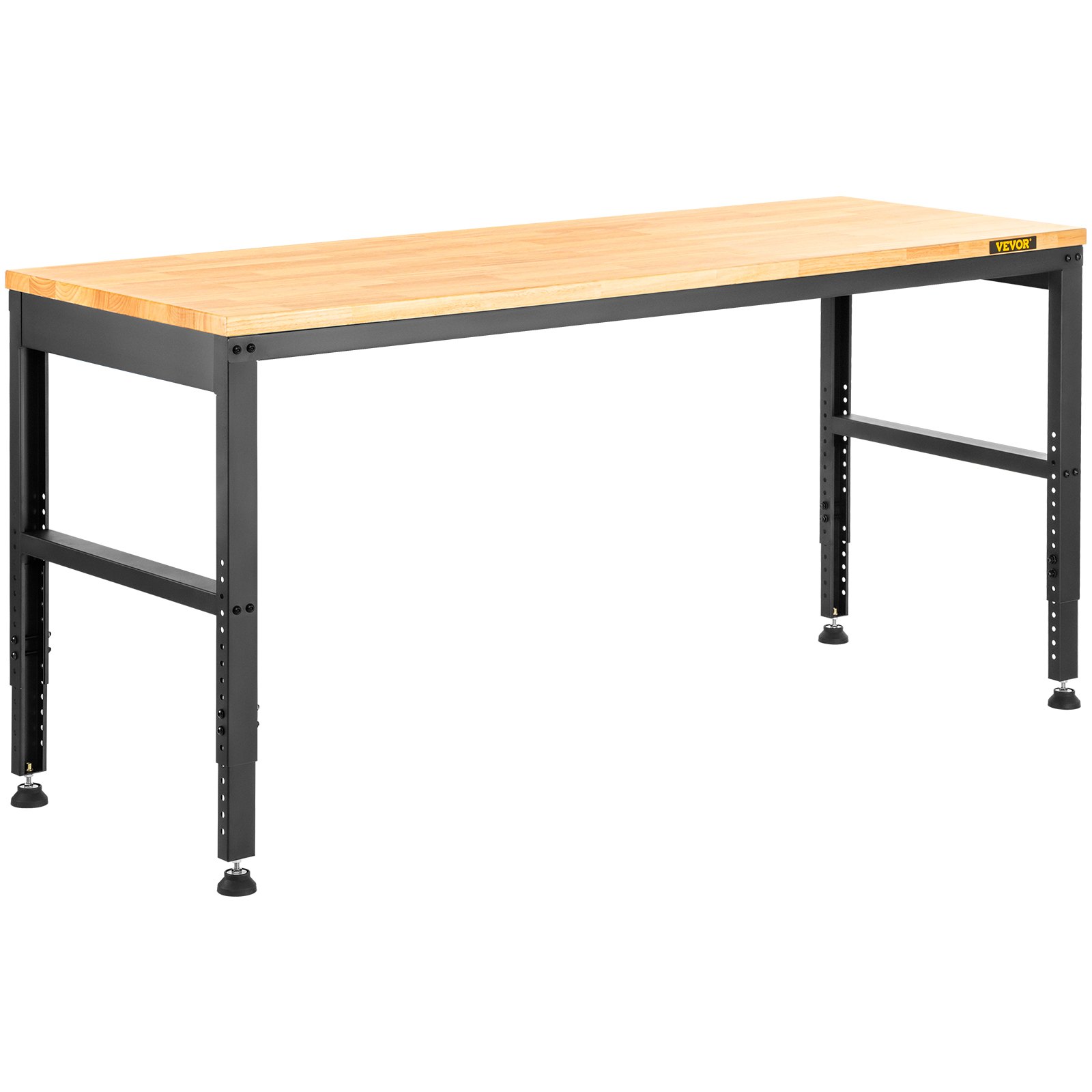 Workbench Adjustable Height, 2000 LBS Load Capacity, With Power Outlets & Hardwood Top & Metal Frame &… image 7