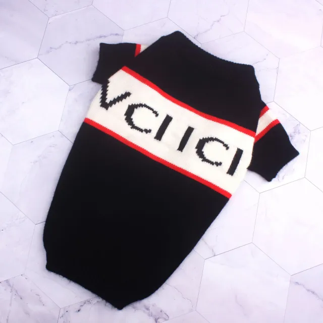 Autumn And Winter Warm Fashion Clothes Tide Brand Letter Sweater Black - Shop at LoveMi