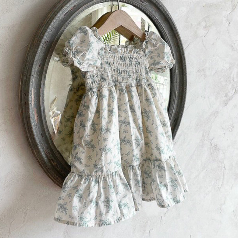 Light green floral dress