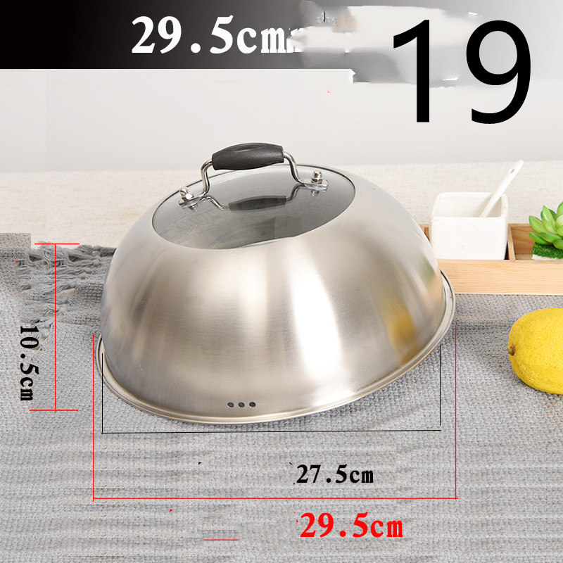 Title 10, Stainless Steel Heightened Round Household Wok ...