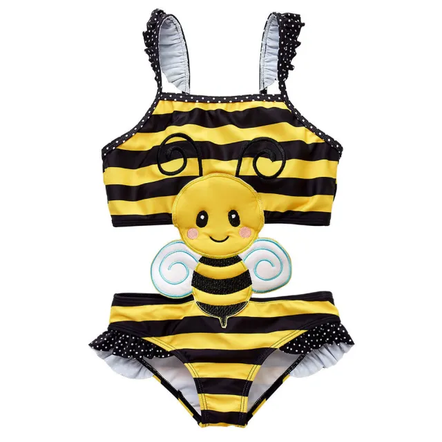 Baby Girls Swimwear Watermelon Swimsuit Swimming Beach Bathing Bikini Cute Summer One piece Swimming Costume D 8T - Shop at LoveMi