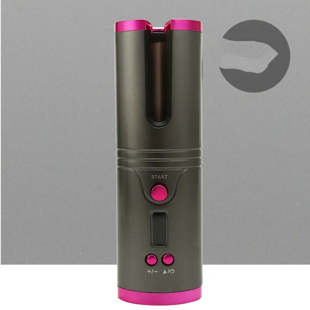 Wireless Portable Mini USB Head Perm Does Not Hurt The Hair Machine Grey - Shop at LoveMi