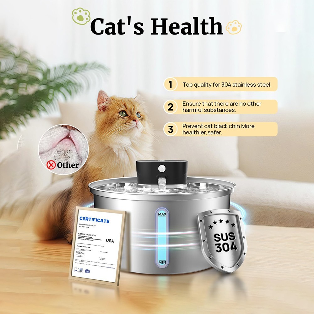 3.2L Wireless Automatic Pet Water Fountain, 3 Modes Sensor Drinking Dispenser — image 9