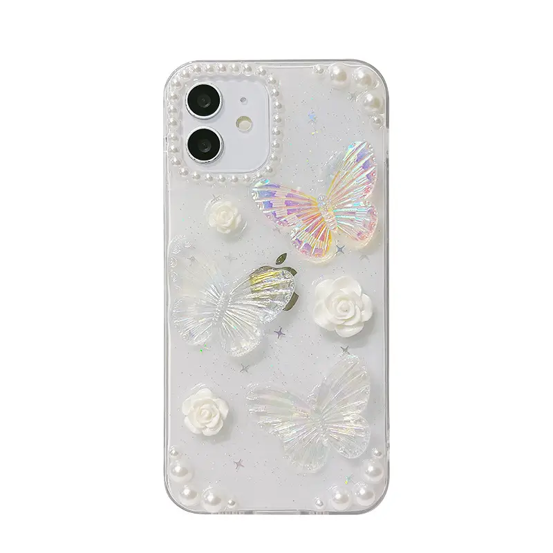 French Retro Stereo Butterfly Phone Case