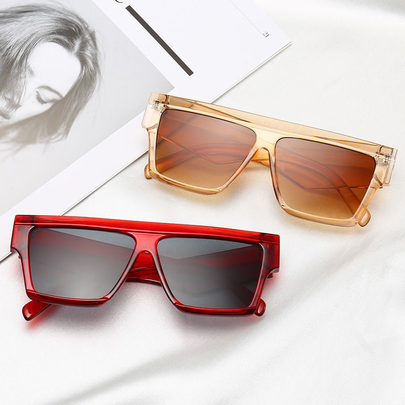 New Style Flat-top Sunglasses Large Square Frame - Image 7