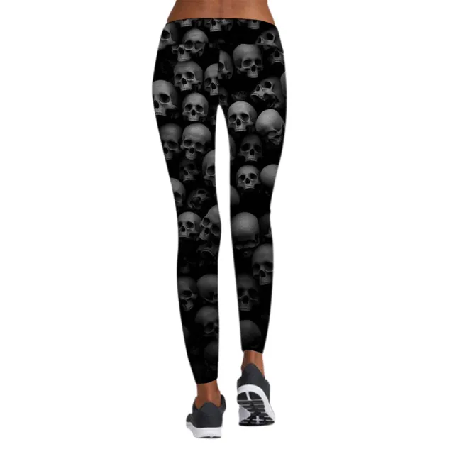 Printed Leggings Halloween Sports Yoga Pants High Stretch Pencil Pants 20Style L - Shop at LoveMi