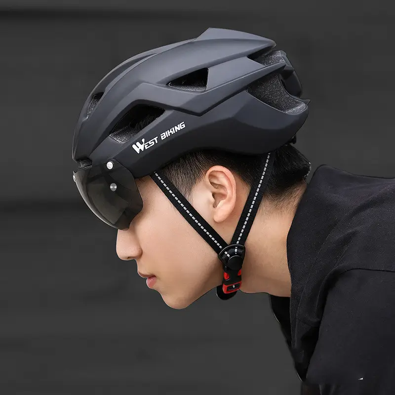 Cycling Helmet Integrated With Goggles Mountain Road