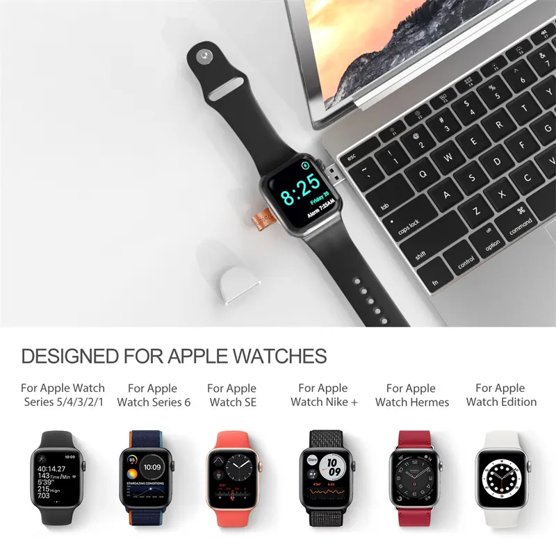Wireless Charger for IWatch Accessories Portable USB Charging Dock