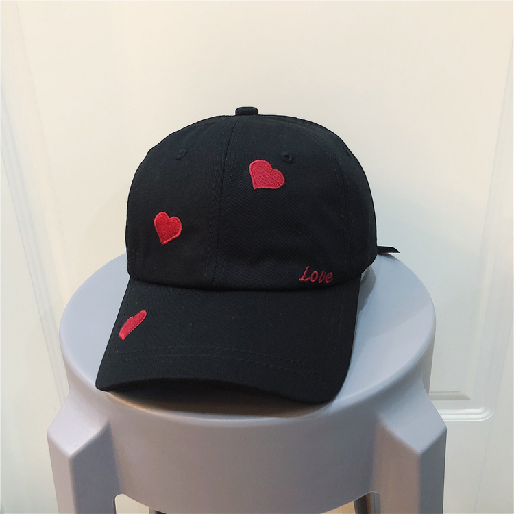 Baseball Hat Female Summer Korean Student Bow Cap Sunhat Black - Shop at LoveMi