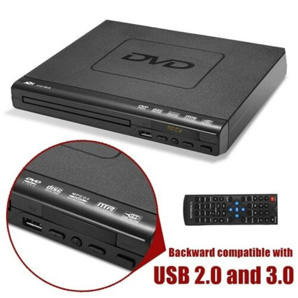 Compact DVD Player  Multi Region  HDCD CD VCD  Music Disc Upscaling USB With Remote Control Note No HDMI Port