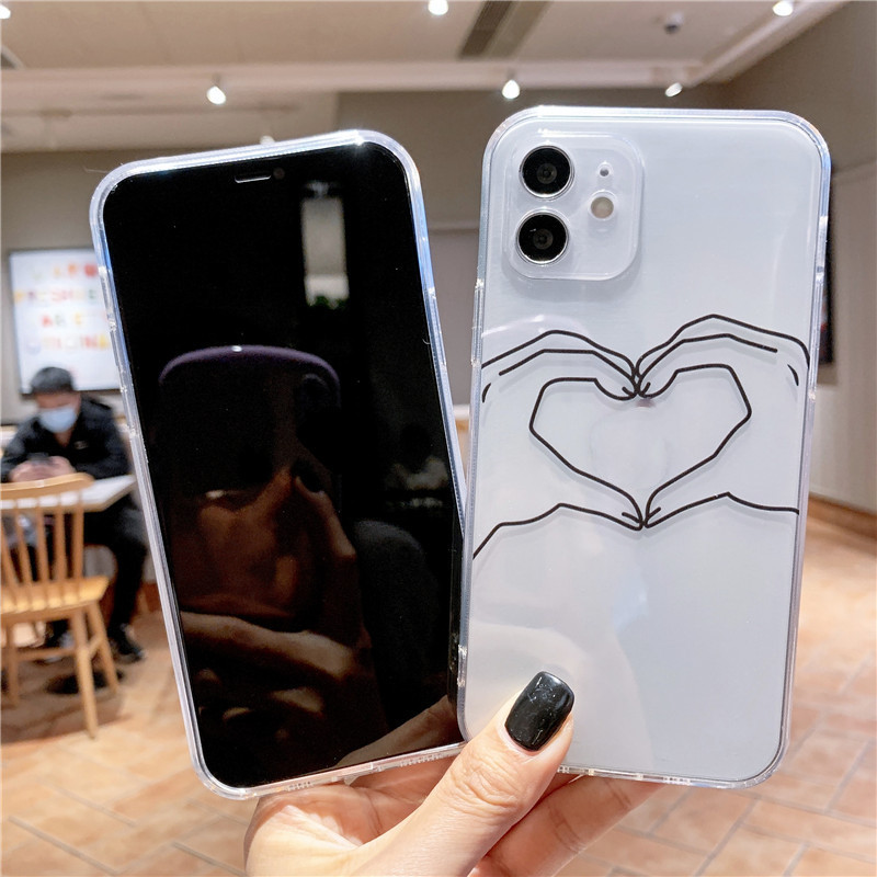 Funda celular transparente all-inclusive personalidad creativa