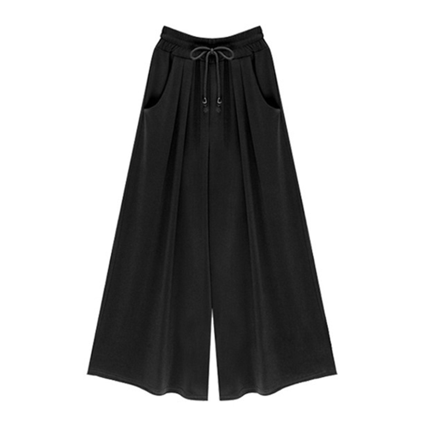 Title 5, Pantalon large femme taille élastique avec cord...