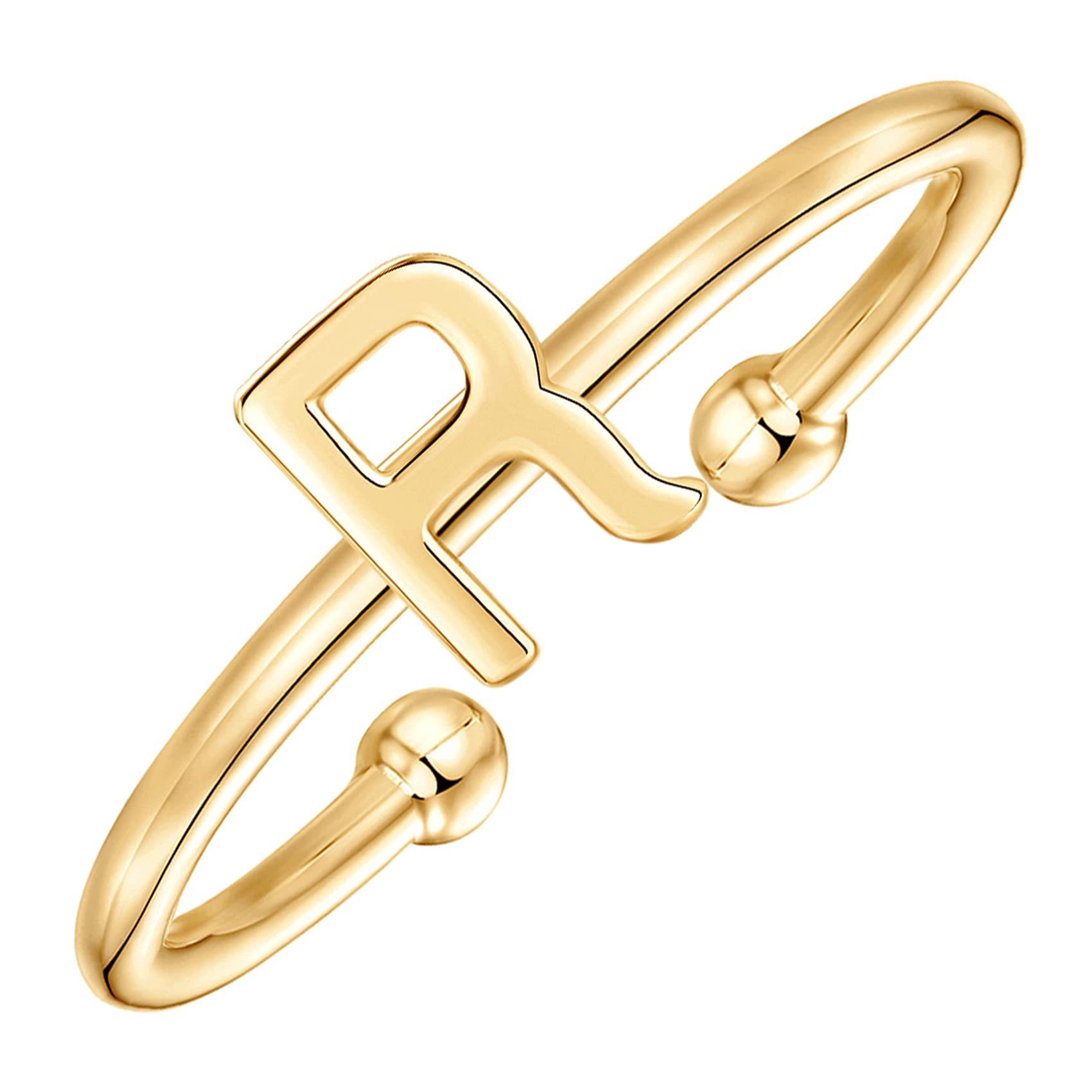 Title 2, Fashion Style Cutout Letter Ring