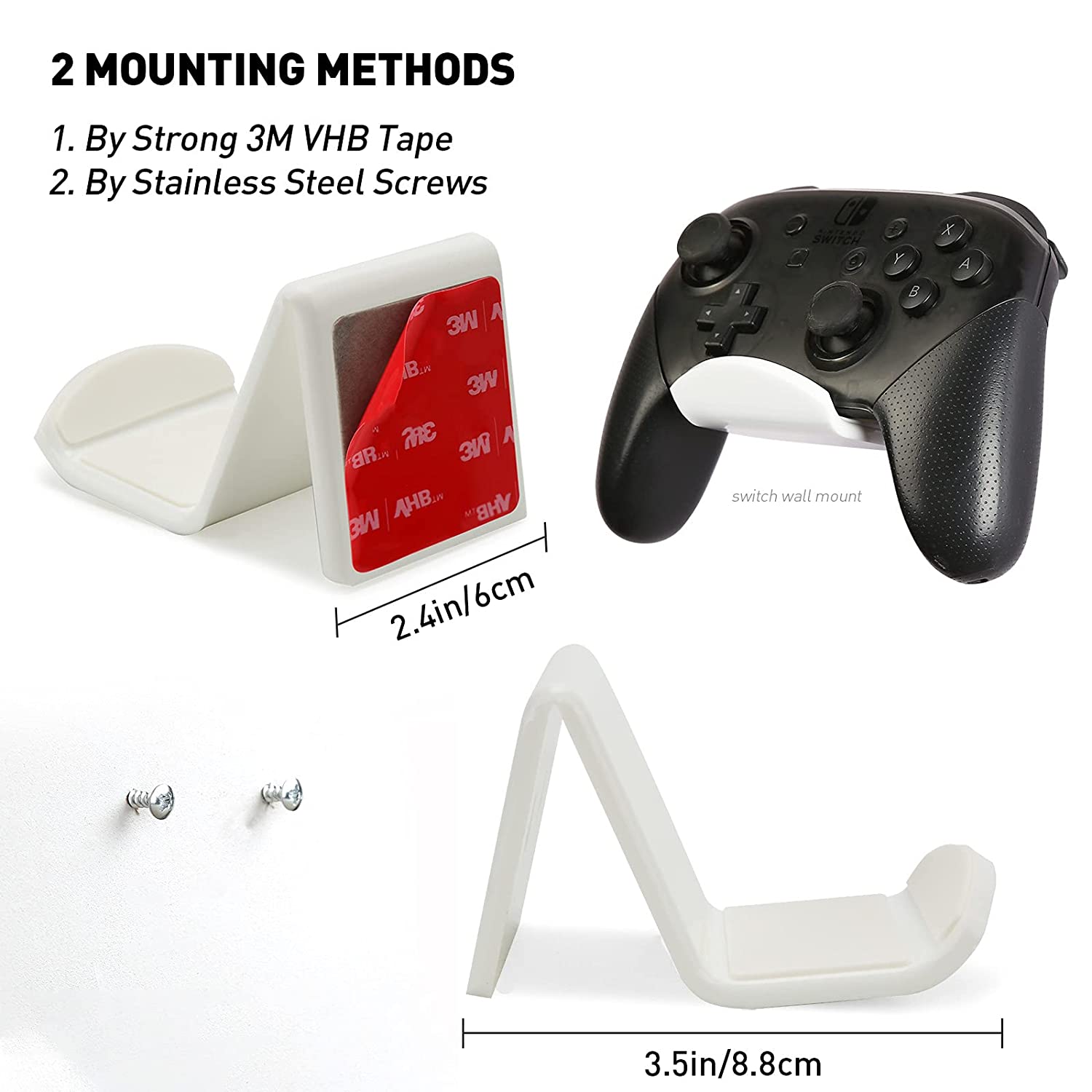 Acrylic Video Game Controller Wall Mount Bracket - Image 2