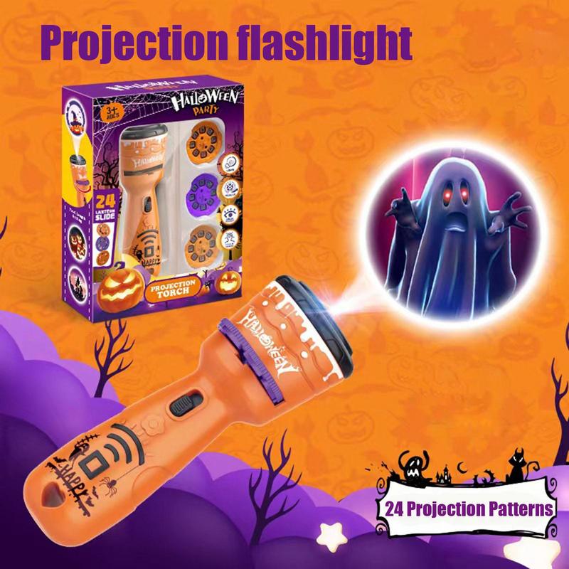 Cross-border Children's Halloween Projection Flashlight Pumpkin Christmas Luminous Projector Holiday Toy Stall Wholesale - Image 8