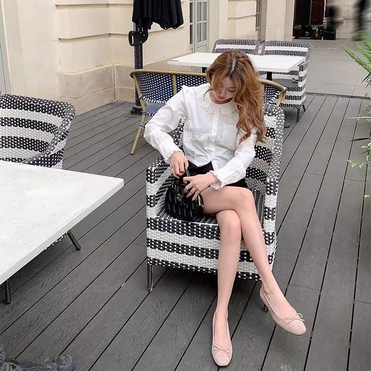 Women French Style Hidden Heel Ballet Flats, New Summer Slip-On Low Cut Mary Janes For Matching Dresses product image