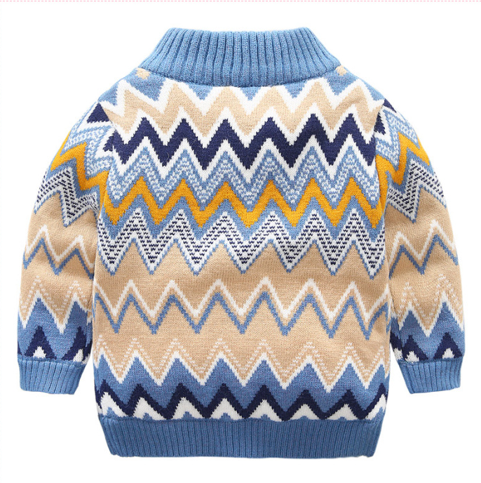 سترة أطفال بأكمام مبطنة من المخمل مع سحاب بتصميم عصري