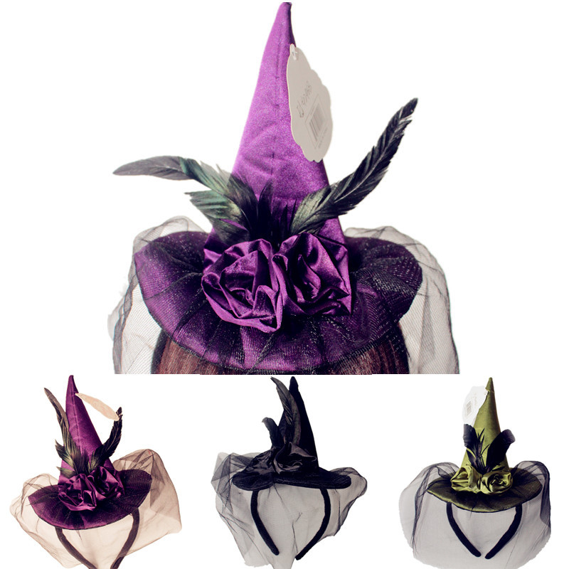 Rave Party Halloween Ball Supplies Headbands (Black-One